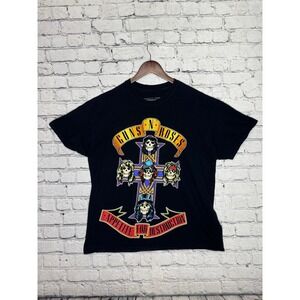 Guns N Roses Appetite for Destruction Graphic T Shirt Black Mens